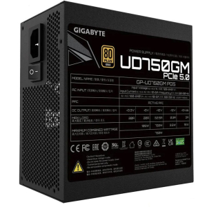 Fuente de poder Gigabyte 750 Watt AC 100-240 V-V2 GP-UD750GM PG5 V2 / Gigabyte