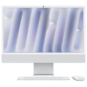 Computador Todo en Uno Apple iMac MWUV3LZ/A, Procesador Apple M4, Memoria RAM 16Gb, Disco Solido 512Gb SSD, Pantalla 24pulgadas 4.5K 4480 x 2520, Plata / Apple