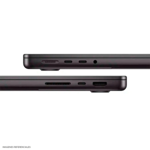 Laptop Apple MacBook Pro MJ3D4E/A, Procesador Apple M5, Memoria RAM 32Gb, Disco Solido 1Tb SSD, Pantalla 14.2pulgadas 120Hz 3024x1964, macOS Tahoe, Negro, 24Horas Duracion de pilas, Wi-Fi 6E / Apple