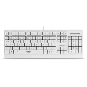 Teclado Multimedia Micronics Norton White K608W USB Blanco