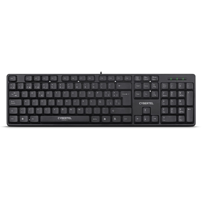 Teclado USB Cybertel Ebony+ K105+ / Cybertel
