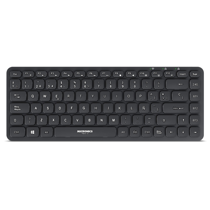 Teclado Multimedia Inalambrico Micronics Fenix 3 K603-3M Bluetooth Recargable / Micronics