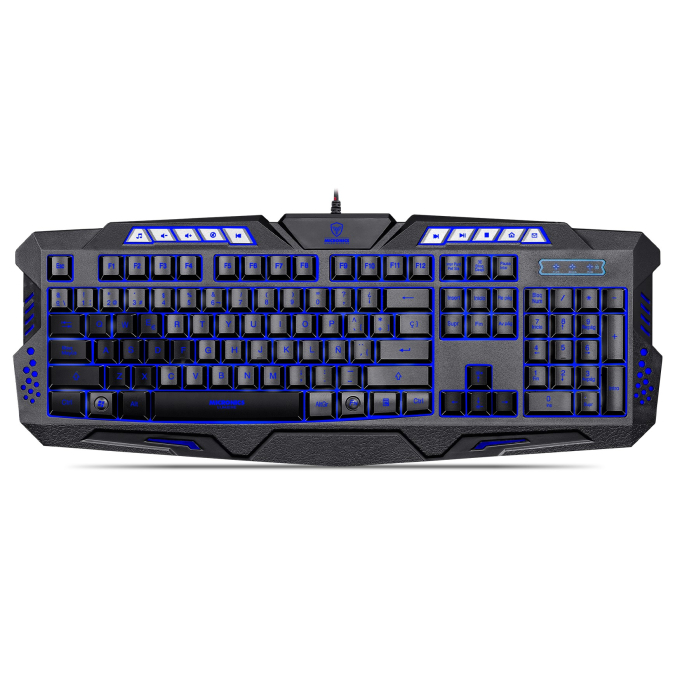 Teclado Gamer Micronics Lumiere K701T USB con 7 Efectos LED / Micronics