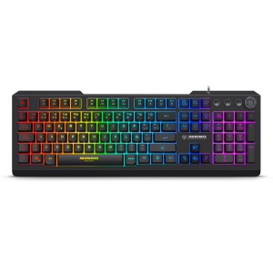 Teclado Gamer Micronics Avanty Black K710-R RGB Negro