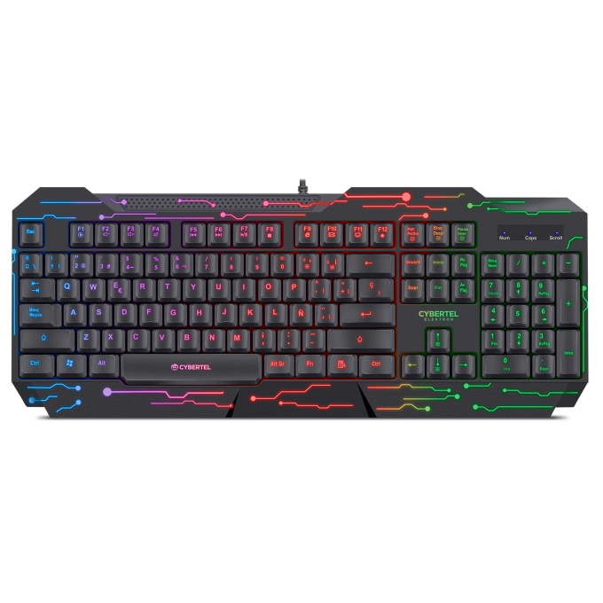 Teclado Gamer Cybertel Elektron K508 con Iluminacion Rainbow USB / Cybertel