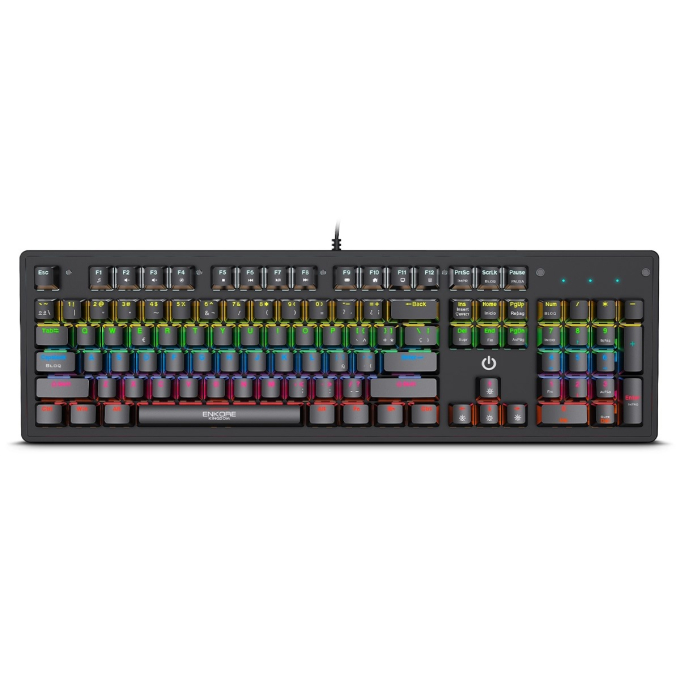 Teclado Gamer Mecanico Enkore Kingdom ENK1001 USB Rainbow / Enkore