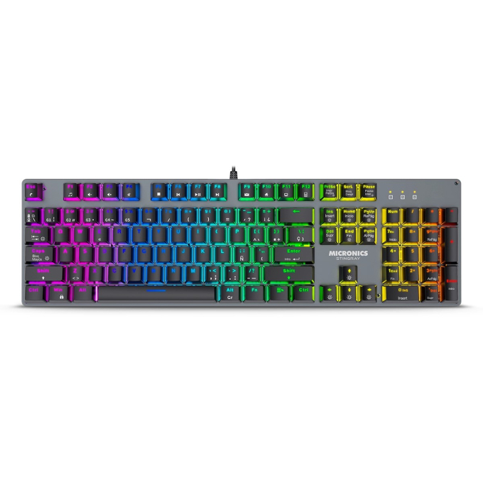 Teclado Gamer Mecanico Micronics Stingray GK1000 USB RGB / Micronics