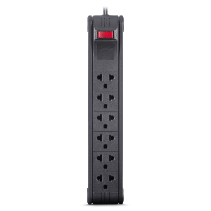Supresor de Picos Power Lite PLI560-300 Antiflama 6 Tomas Mixtas 3 m / Power Lite