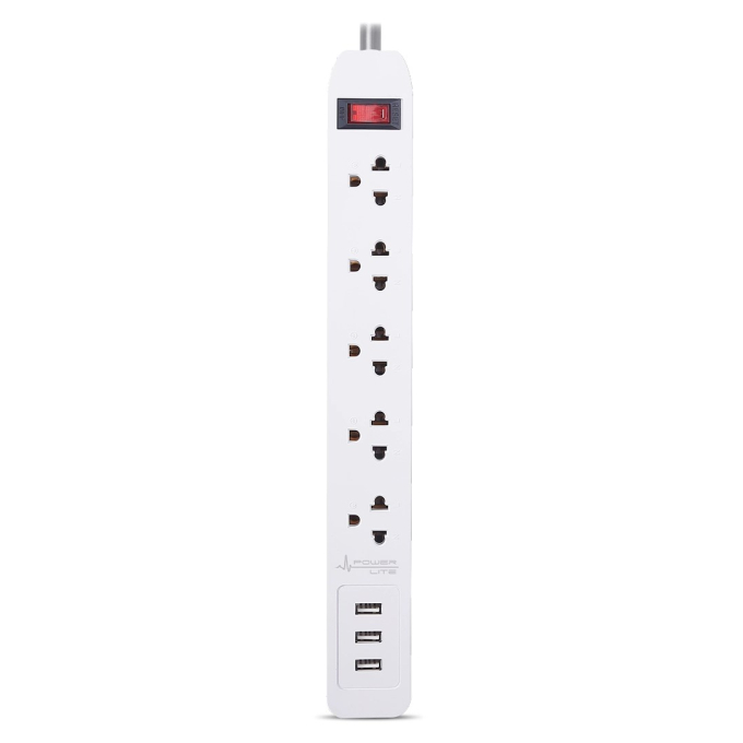 Supresor de Picos Power Lite Magnum PLI5705U 5 Tomas con Cable 1.2 m / Power Lite