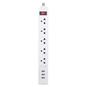 Supresor de Picos Power Lite Magnum PLI5705U 5 Tomas con Cable 1.2 m
