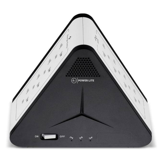 Estabilizador Automatico de Voltaje (AVR) Power Lite Simetric PLI1110 1100VA / 500W 8 Salidas / Power Lite