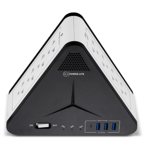 Estabilizador AVR Power Lite Simetric PLI1111U 1100VA / 500W 8 Salidas, 3 USB, 1 USB-C / Power Lite