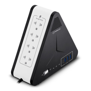 Estabilizador AVR Power Lite Simetric PLI1111U 1100VA / 500W 8 Salidas, 3 USB, 1 USB-C