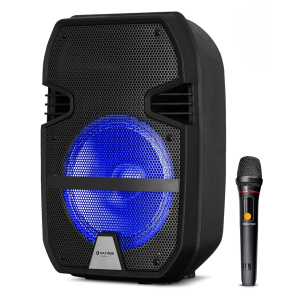 Parlante Portatil Maxtron Libidum 8pulgadas MX321VB Bluetooth con Microfono VHF y LED / Maxtron