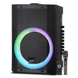 Parlante Portatil Maxtron Libidum 8 MX321VB Bluetooth con Microfono VHF, LED y Funcion Portatil