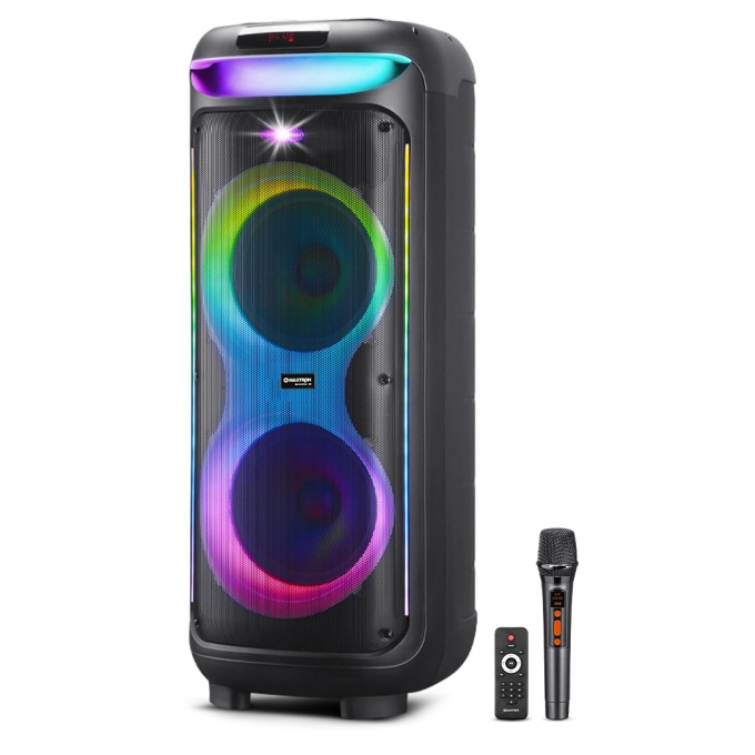 Parlante Torre Maxtron Bravatto 10pulgadas MX1005DL Bluetooth con DSP, TWS, RGB, Microfono y USB/mSD / Maxtron