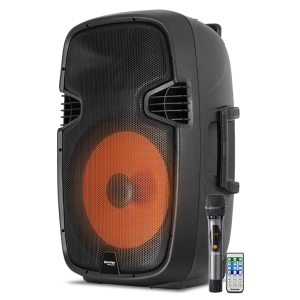 Parlante Profesional Maxtron Mercury Ultra MX1550V Bluetooth TWS con 2 Microfonos y LED
