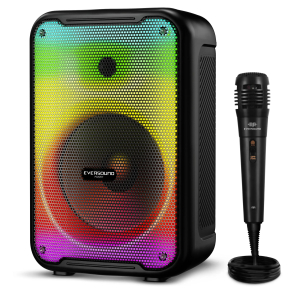 Sistema de Audio Portatil Eversound Funky 8 EV3003 Bluetooth con LED y Microfono