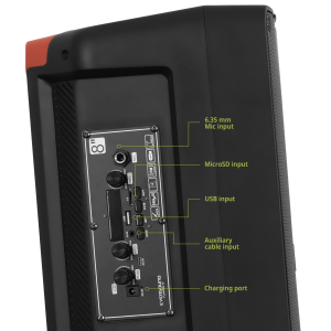 Sistema de Audio Portatil Eversound Flaming 8pulgadas EV3000AC Bluetooth TWS RGB con Microfono / Eversound