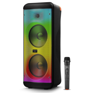 Torre de Sonido Eversound Vibratto 8pulgadas EV5008WL Bluetooth RGB con Microfono / Eversound