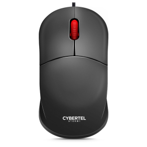 Mouse USB Cybertel Storm 1 Black Red M104+ Negro Rojo