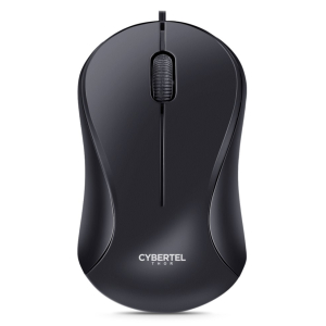 Mouse USB Cybertel Thor Black M100K Negro