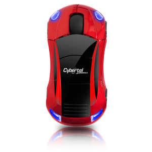 Mouse Inalambrico Cybertel Carrera-S M301S Rojo