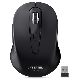 Mouse Inalambrico Cybertel Logic 6 Black M307 Negro