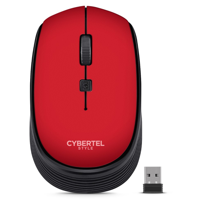 Mouse Inalambrico Cybertel Style M312R-2M Rojo Bluetooth, Wireless / Cybertel