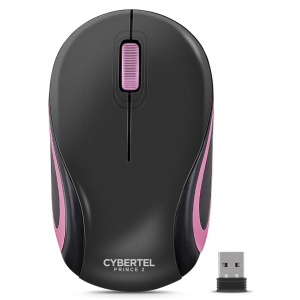 Mouse Inalambrico Cybertel Prince M300-2M Rosado Bluetooth, Wireless