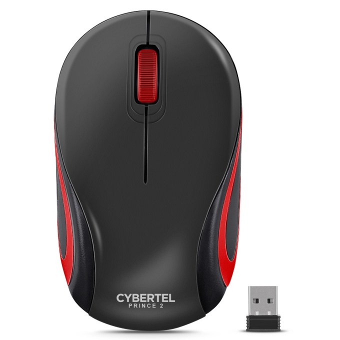 Mouse Inalambrico Cybertel Prince M300-2M Rojo Bluetooth, Wireless / Cybertel