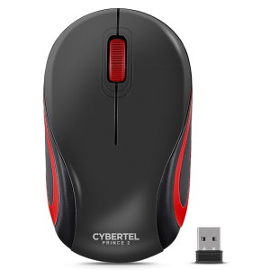 Mouse Inalambrico Cybertel Prince M300-2M Rojo Bluetooth, Wireless
