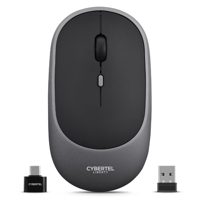 Mouse Inalambrico Cybertel Liberty 3 M508G Gray Recargable Bluetooth, Wireless / Cybertel