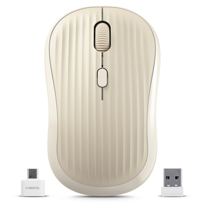 Mouse Inalambrico Cybertel Accord M701-3M Nude Recargable Bluetooth, Wireless / Cybertel