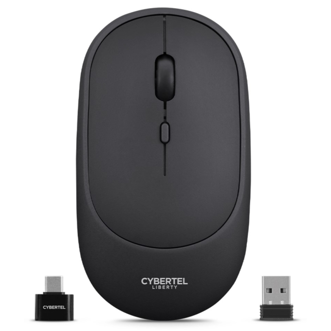 Mouse Inalambrico Cybertel Liberty 3 M508B Black Recargable Bluetooth, Wireless / Cybertel