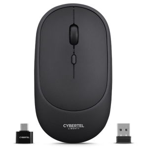 Mouse Inalambrico Cybertel Liberty 3 M508B Black Recargable Bluetooth, Wireless