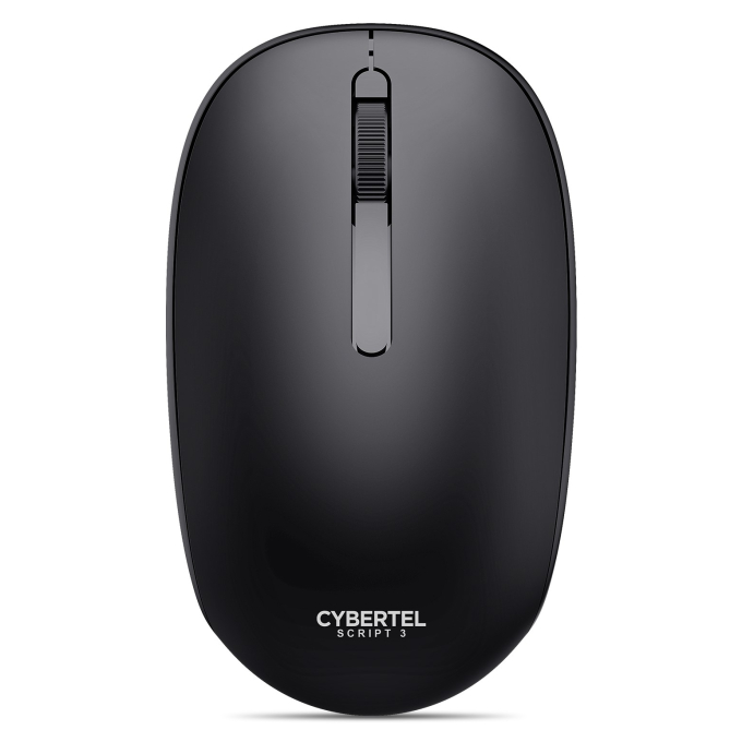 Mouse Inalambrico Cybertel Script 3 M305-3M Black Recargable Bluetooth, Wireless / Cybertel