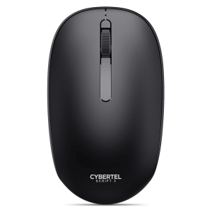 Mouse Inalambrico Cybertel Script 3 M305-3M Black Recargable Bluetooth, Wireless