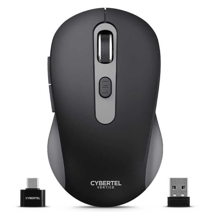Mouse Inalambrico Cybertel Vertice Gray M709-3M Recargable Bluetooth, Wireless / Cybertel