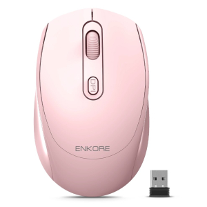 Mouse Inalambrico Enkore Xcaret 3 Rosado ENKM208P-3 Recargable Bluetooth, Wireless