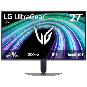Monitor LG UltraGear G5 27G5 27 Full HD 1920x1080, IPS, 200Hz, HDMI x2, DisplayPort, Salida de auriculares 3.5mm