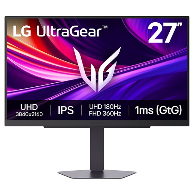 Monitor LG UltraGear 27G810A-B 27pulgadas 4K UHD 3840x2160, IPS, 180Hz, HDMI x2, DisplayPort, USB x3, Audio 3.5mm / LG