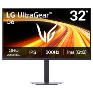 Monitor LG UltraGear G6 32G620B-B 32 QHD 2560x1440, IPS, 200Hz, HDMI x2, DisplayPort, Audio 3.5mm