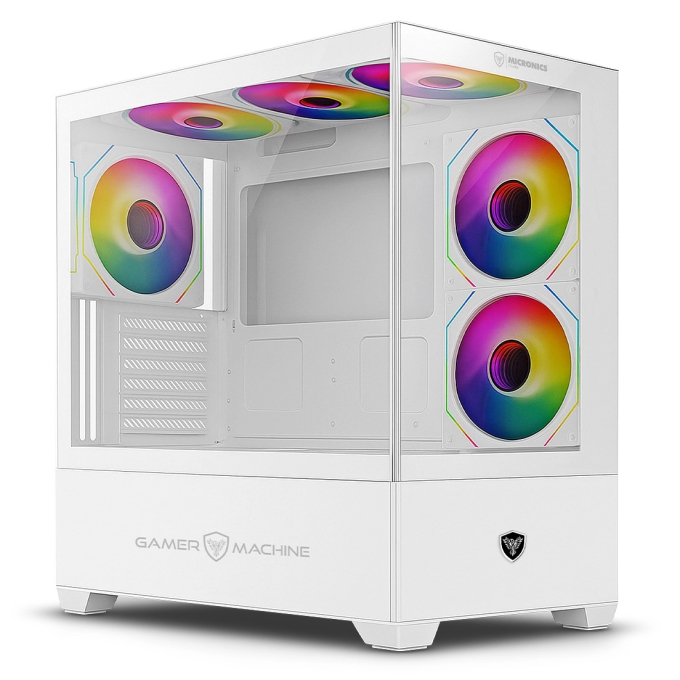 Case Micronics iCube White GC800-6W con 4 Ventiladores RGB / Micronics