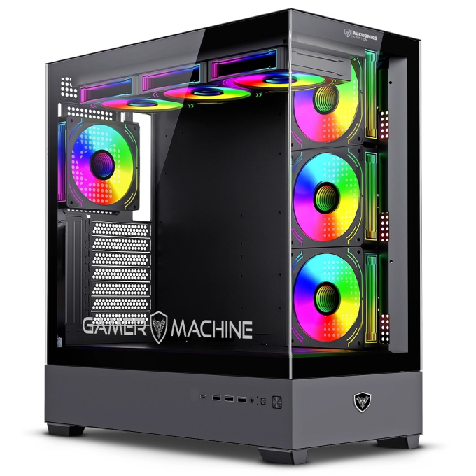 Case Micronics Kriptom FC813-X7 con 7 Ventiladores ARGB / Micronics