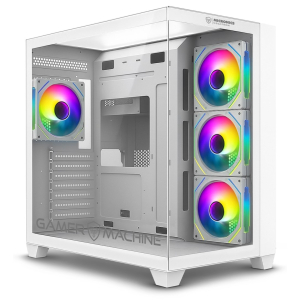 Case Micronics Megatron White GFC1003W con 4 Ventiladores ARGB
