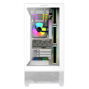 Case Micronics White FC1021 con 7 Ventiladores ARGB / Micronics