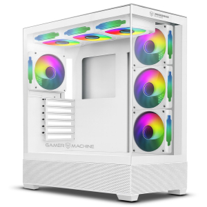 Case Micronics White FC1021 con 7 Ventiladores ARGB