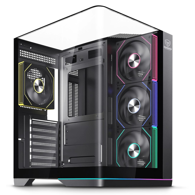 Case Micronics Warrior Black FC1013 con 4 Ventiladores ARGB / Micronics