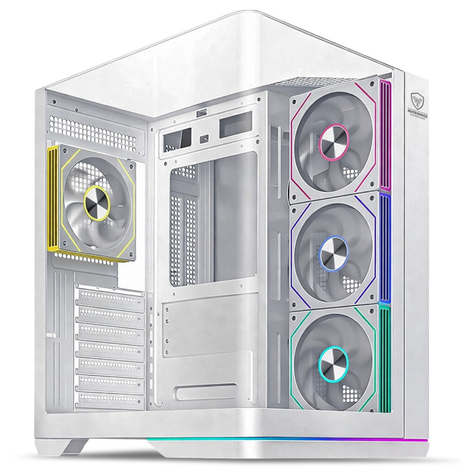 Case Micronics Warrior White FC1013W con 4 Ventiladores ARGB / Micronics